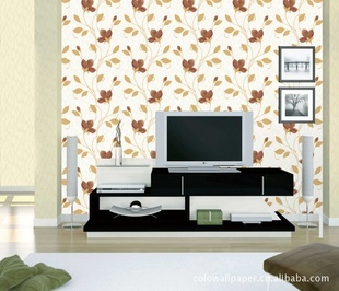 国昊壁纸深压纹欧式简约客厅电视背景墙纸 打造视觉焦点的艺术选择